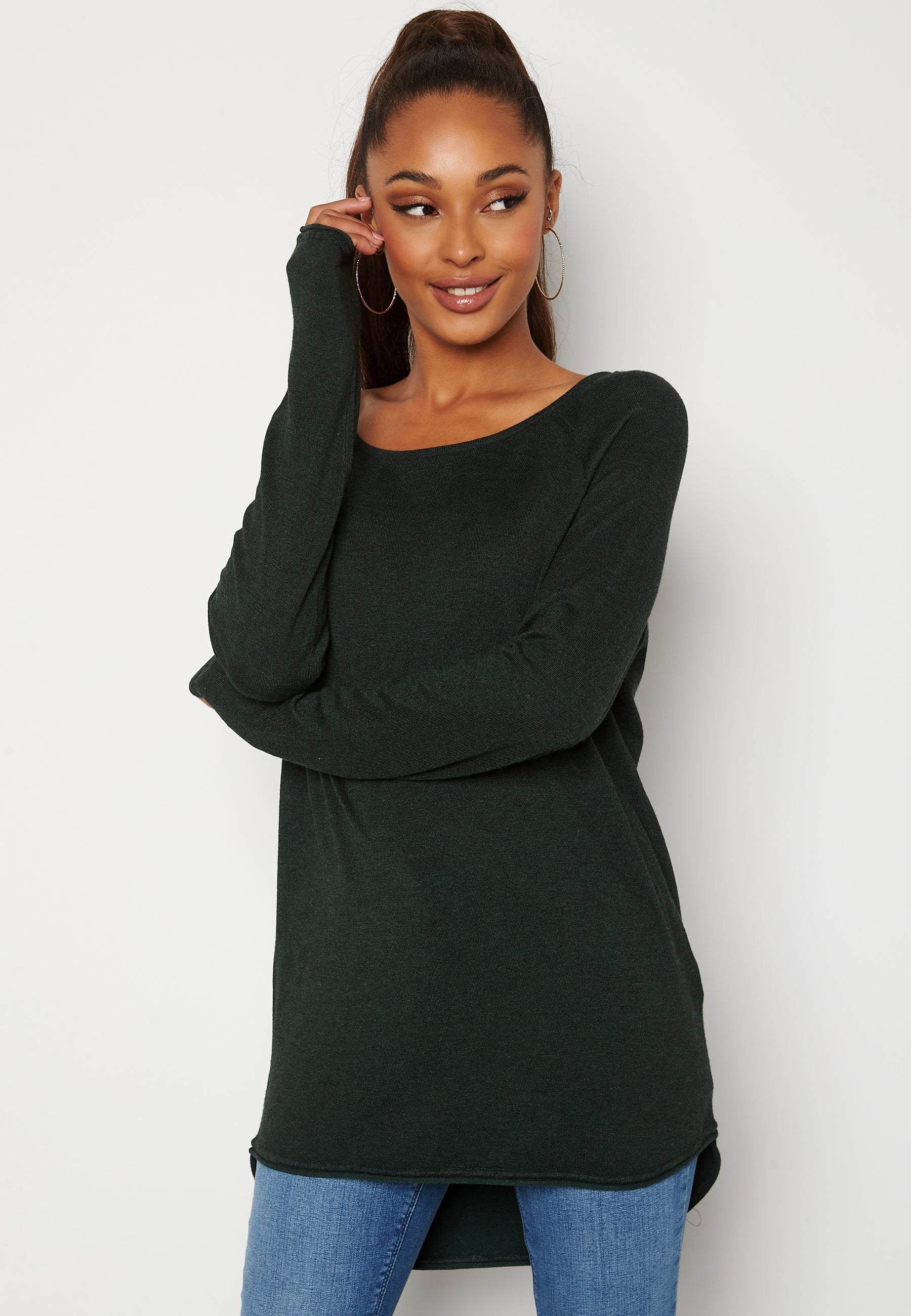 ONLY Mila Lacy L/S Long Pullover