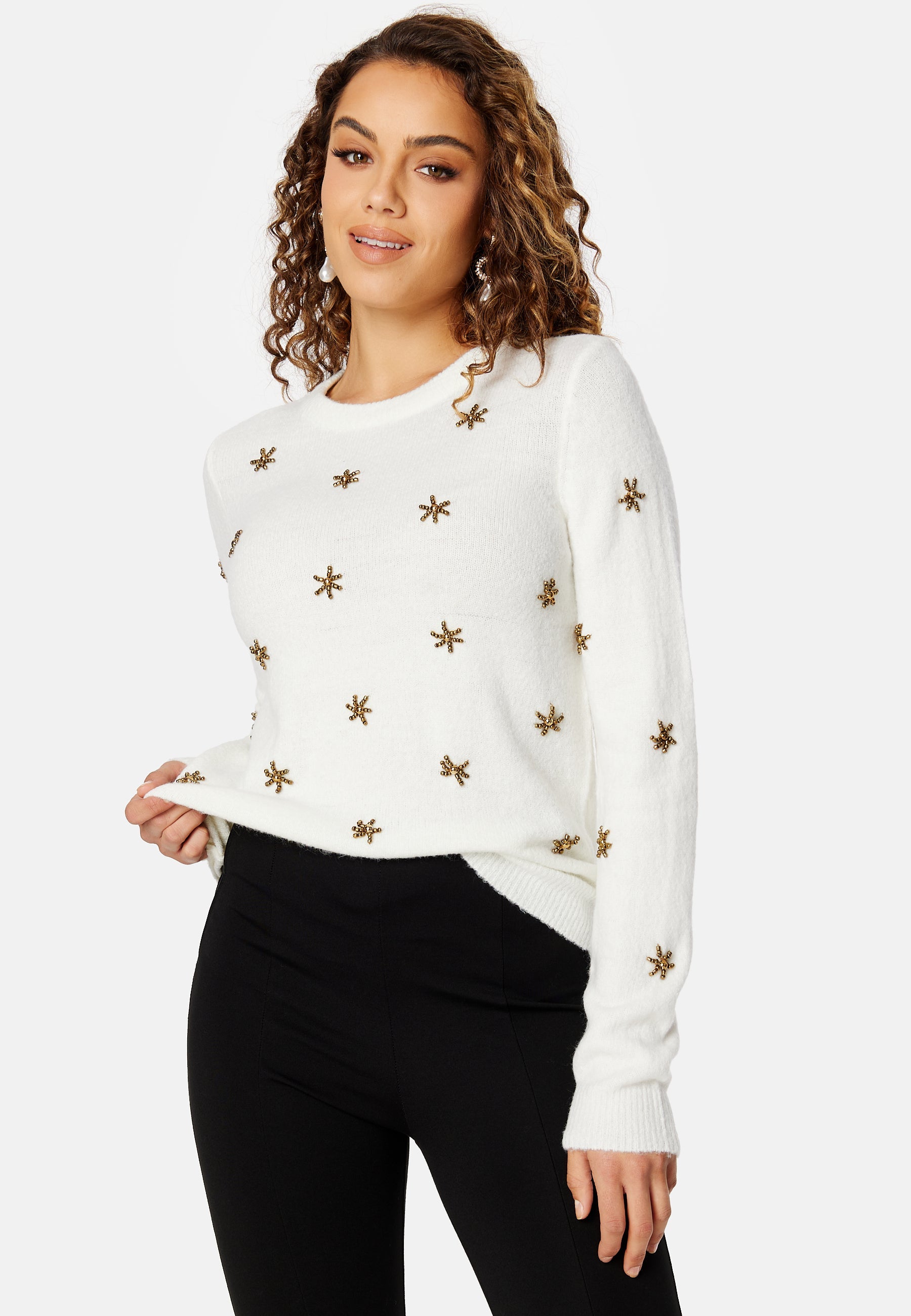 VILA Snow L/S Christmas Knit