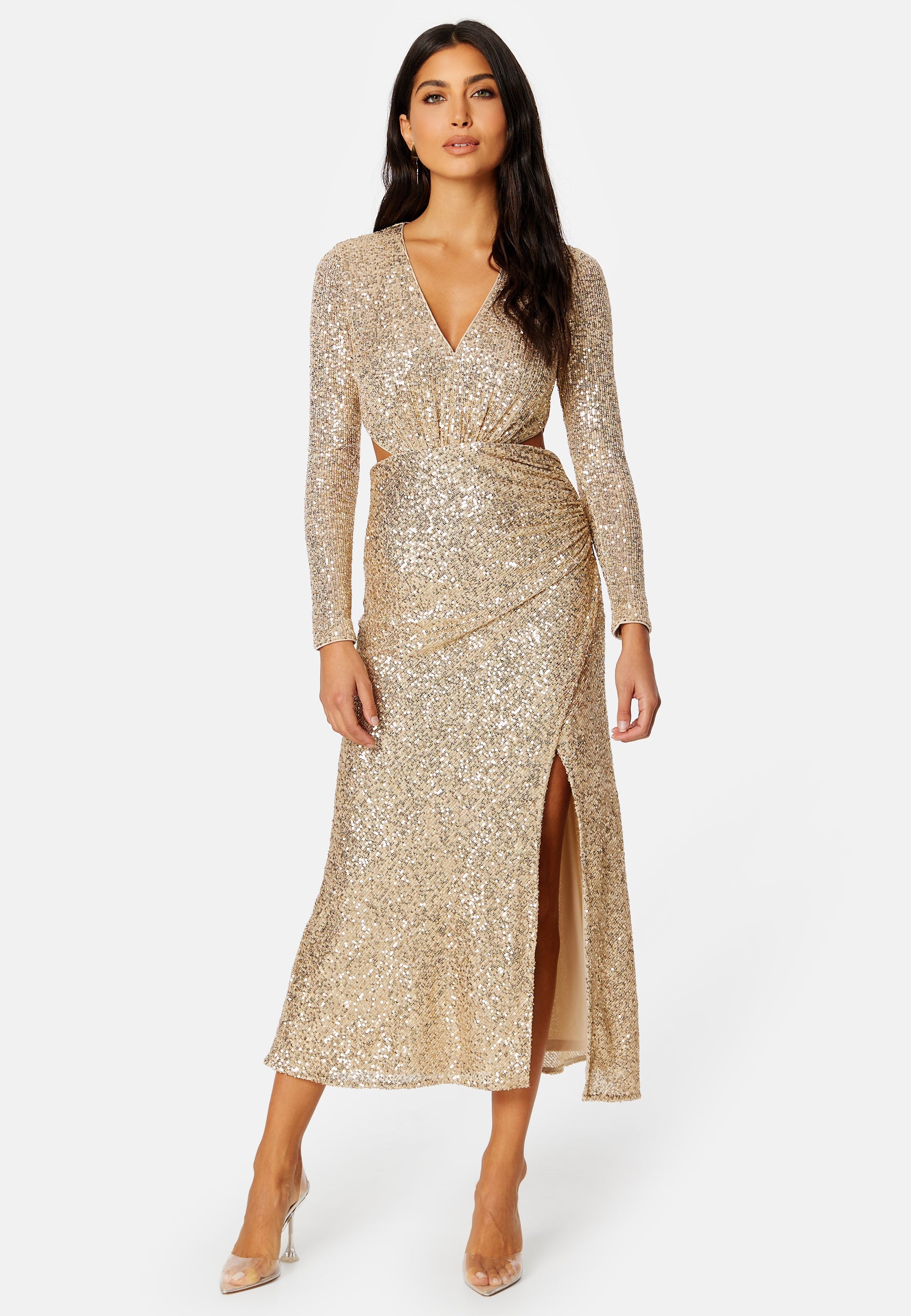 FOREVER NEW Rylie Sequin Cut Out Dress