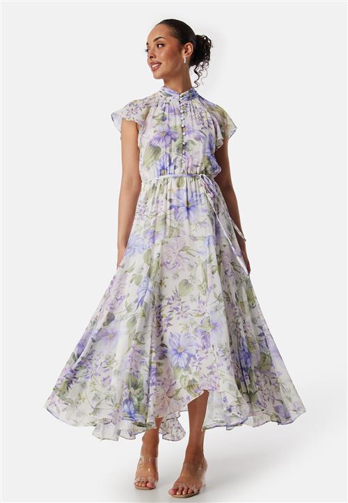 FOREVER NEW Freya Flutter Sleeve Midi Dress