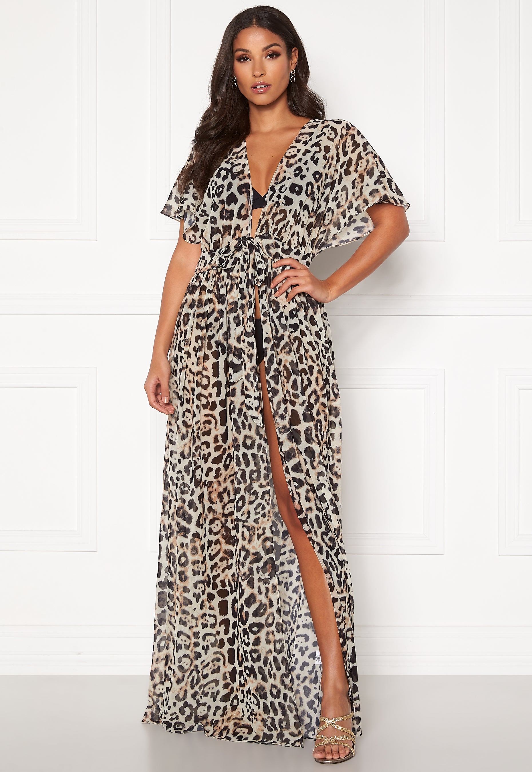 Bubbleroom Chiffon Maxi Kaftan