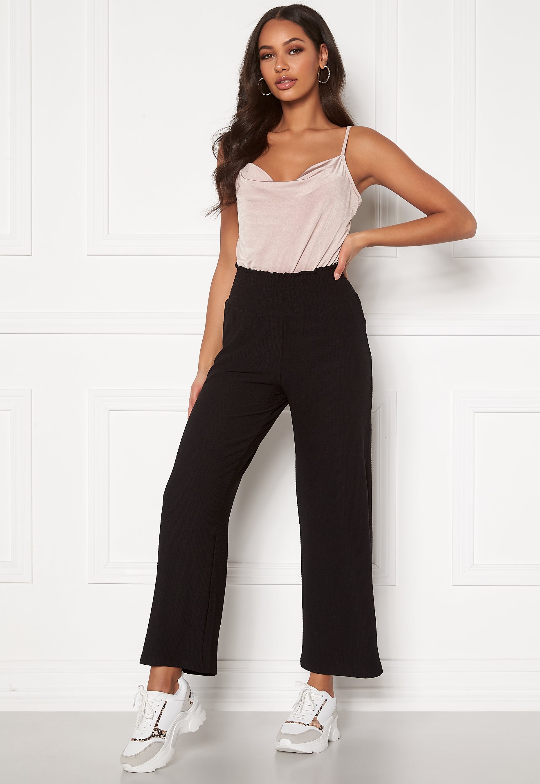 Pieces Curl HW Cropped Pants