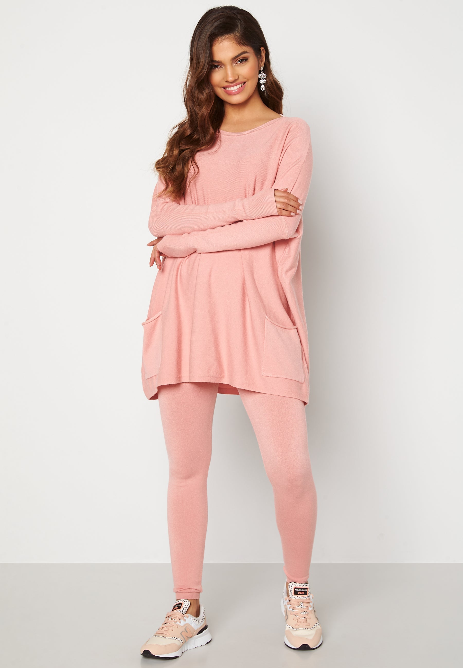 Bubbleroom Knitted Batwing Jumper Lounge Set