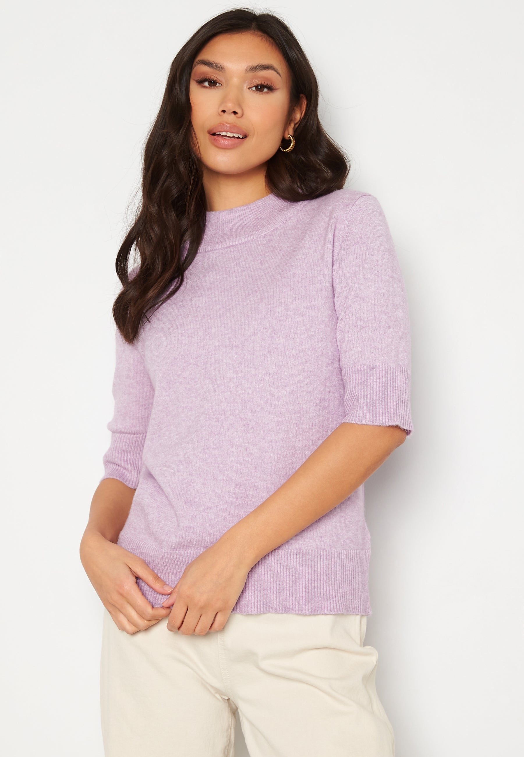 VILA Ril Crew Neck 2/4 Knit Top