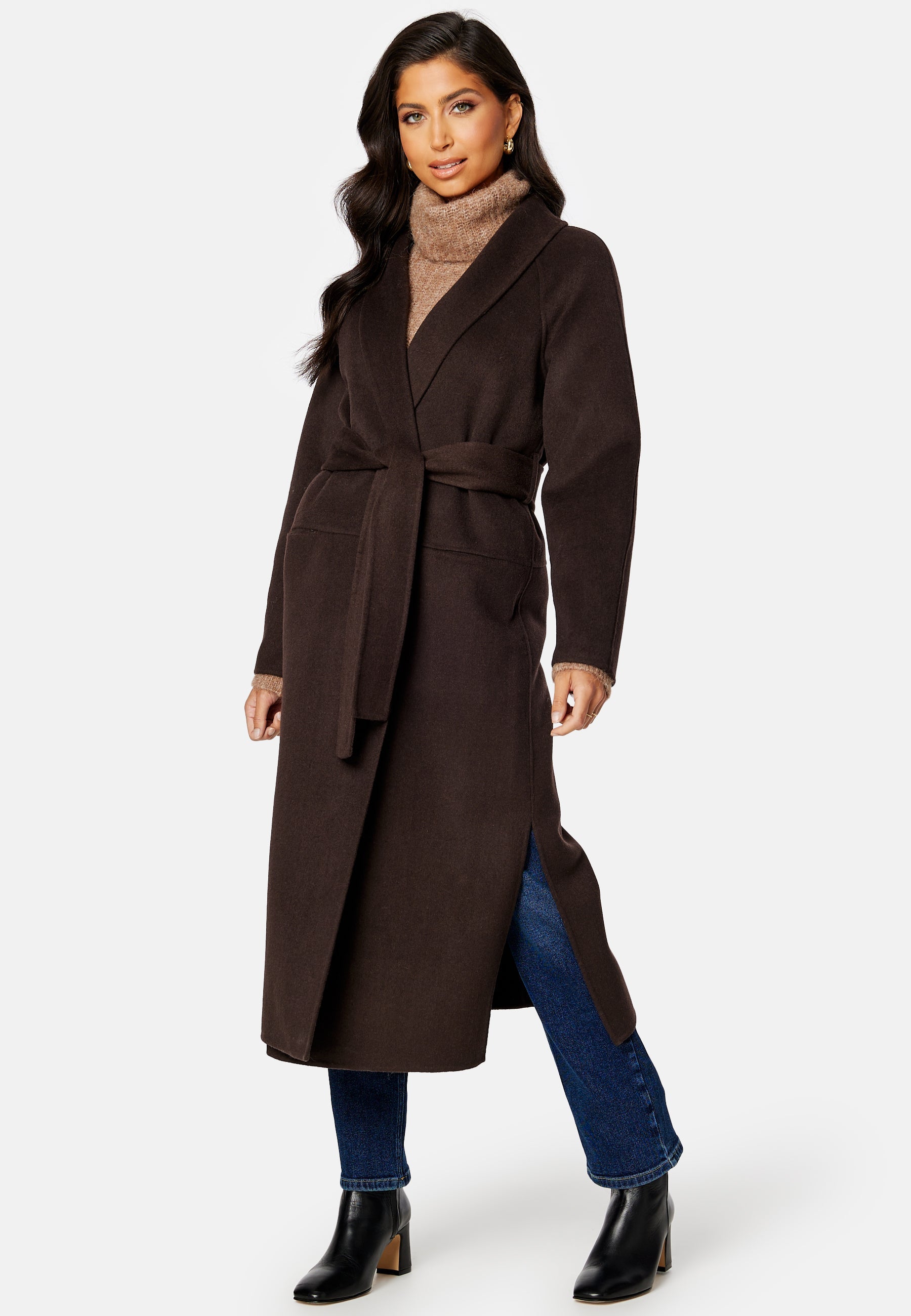 BUBBLEROOM CC Belted Wool Coat