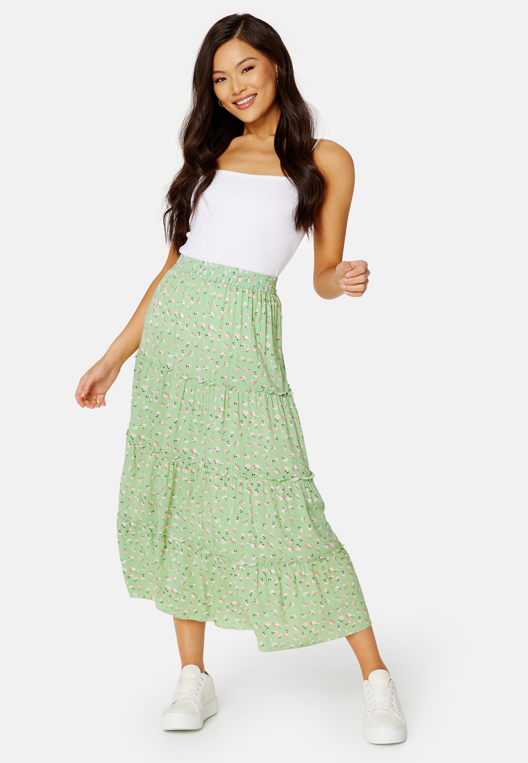 BUBBLEROOM Sahrinne Midi Skirt