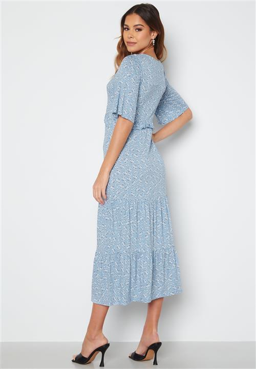 Happy Holly Flounce Jersey Dress