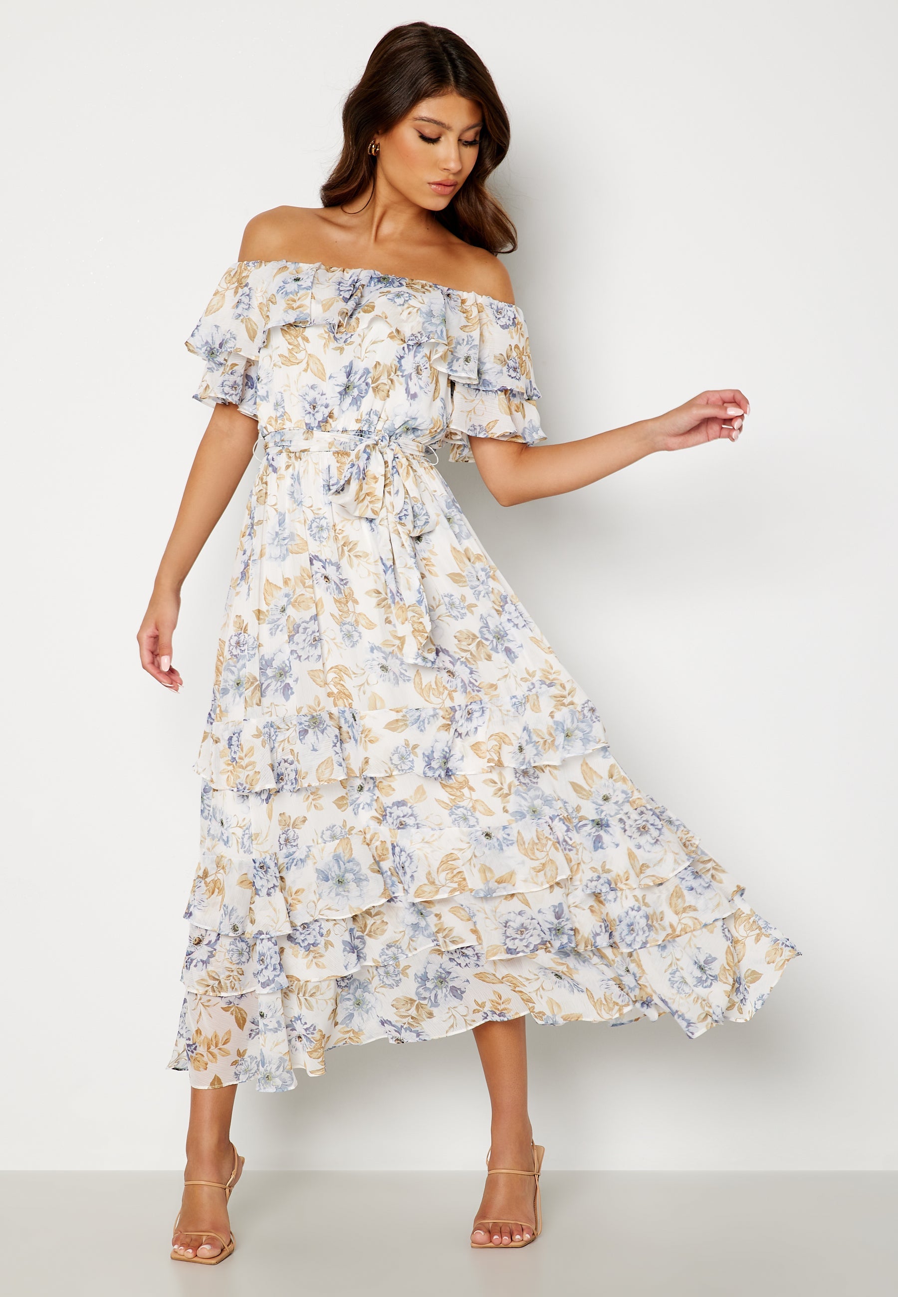 FOREVER NEW Eugina Off Shoulder Maxi Dress