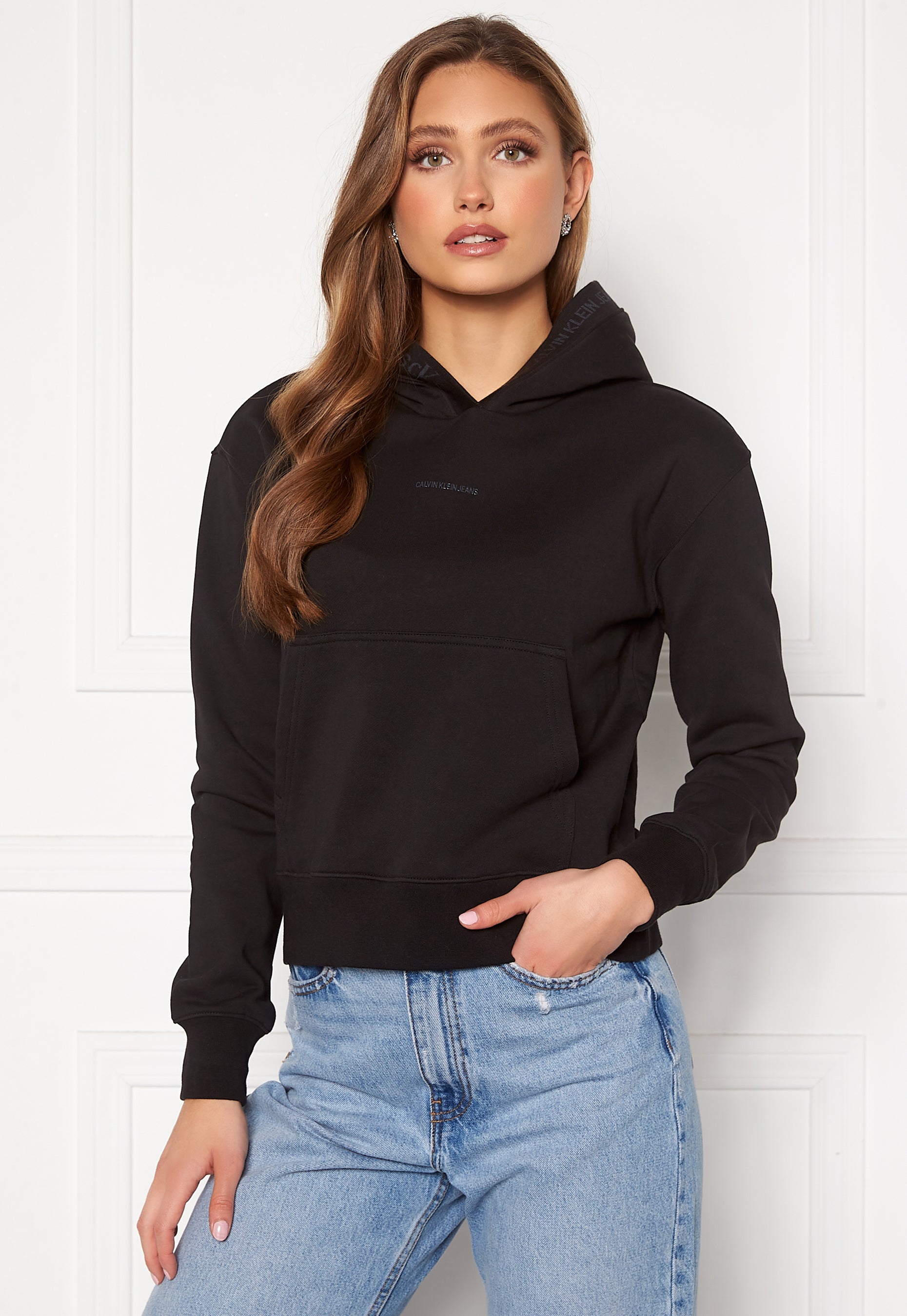 Calvin Klein Jeans Logo Trim Hoodie