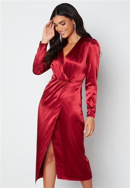 Chiara Forthi Lucie Satin Draped Dress