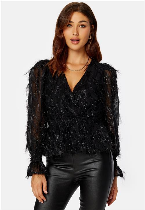 VILA Feather L/S V-Neck Top