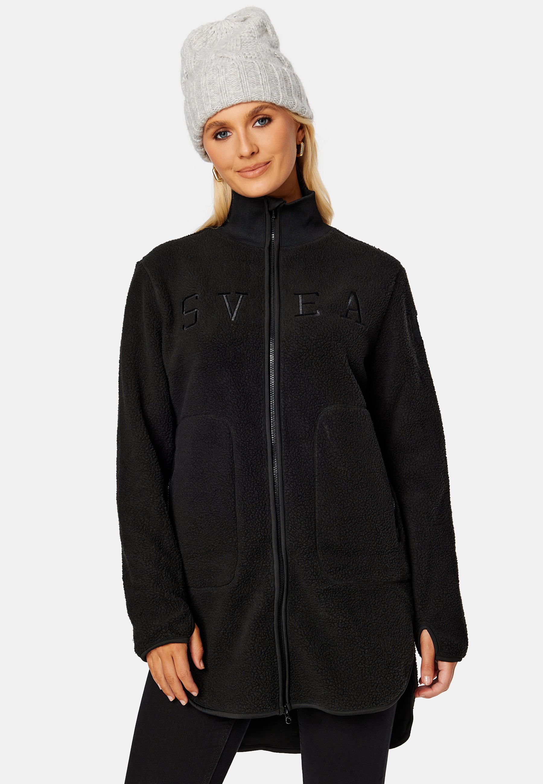 Svea Long Pile Zip Sweat