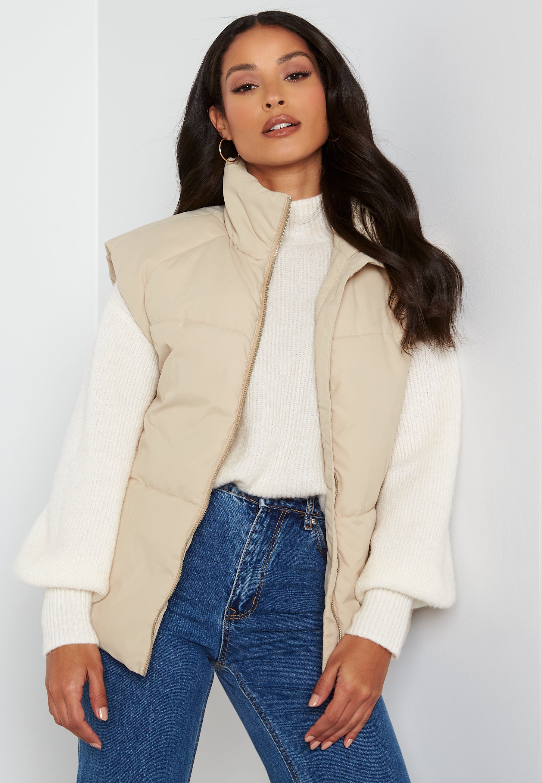 VILA Loui Padded Belt Waistcoat