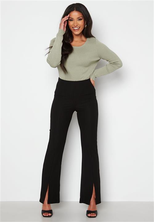 Pieces Ribbi HW Slit Pants