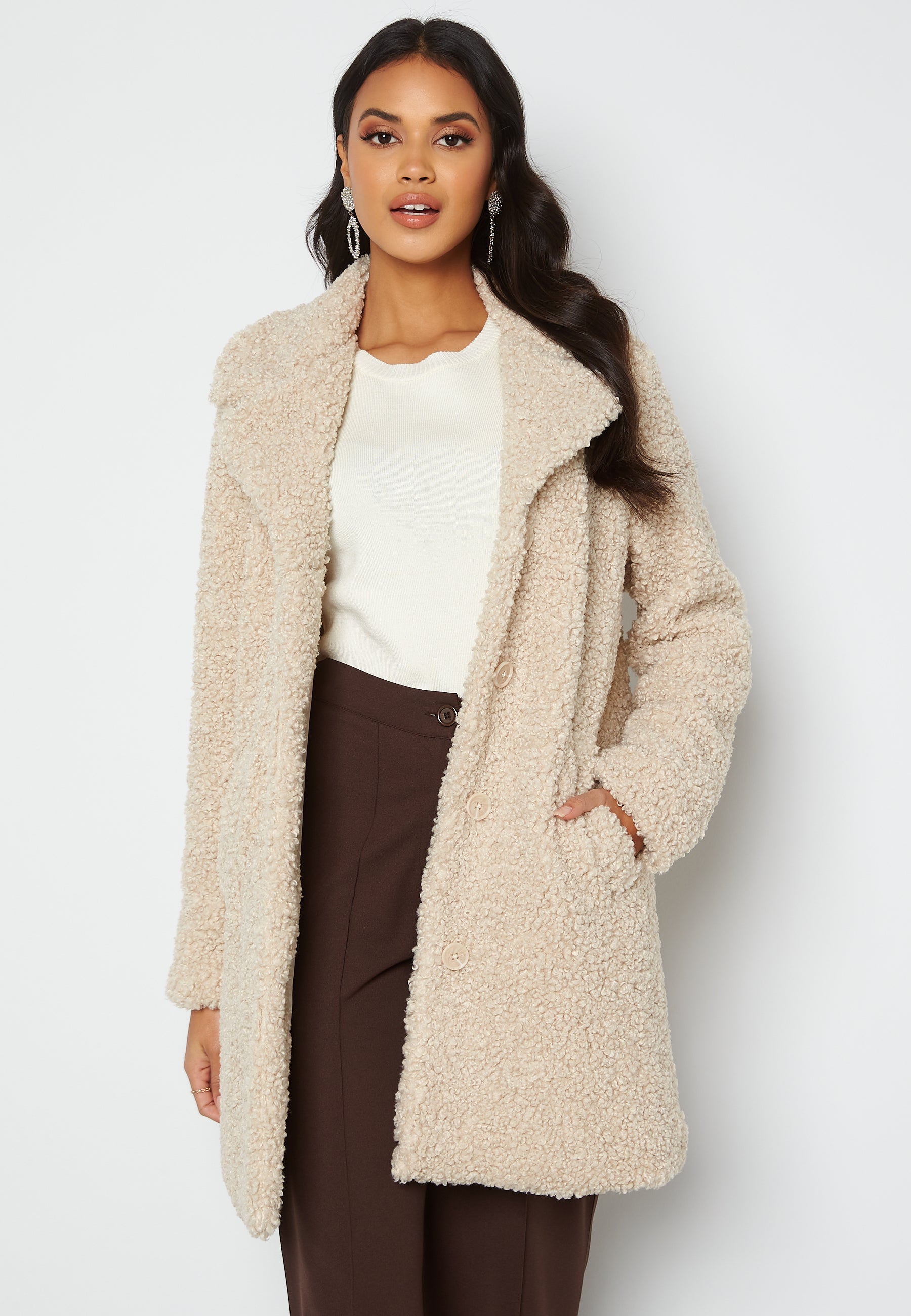 Happy Holly Nicole teddy coat