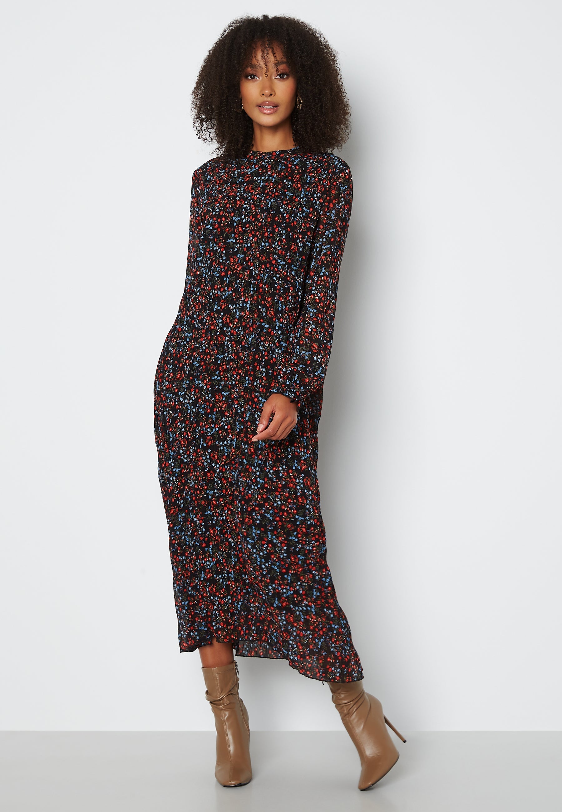 VILA Moltan Mock Midi Dress