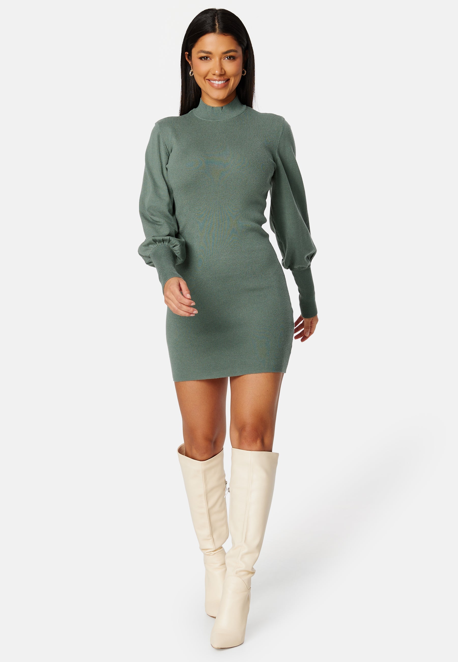VERO MODA Holly Karispuff LS Highnk Dress