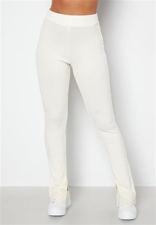 BUBBLEROOM Ilse fine knitted slit pants