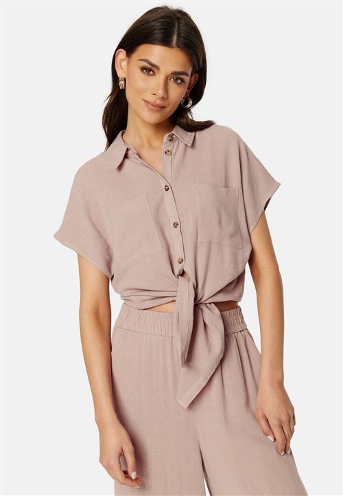 Pieces Pcvinsty Linen Tie Shirt