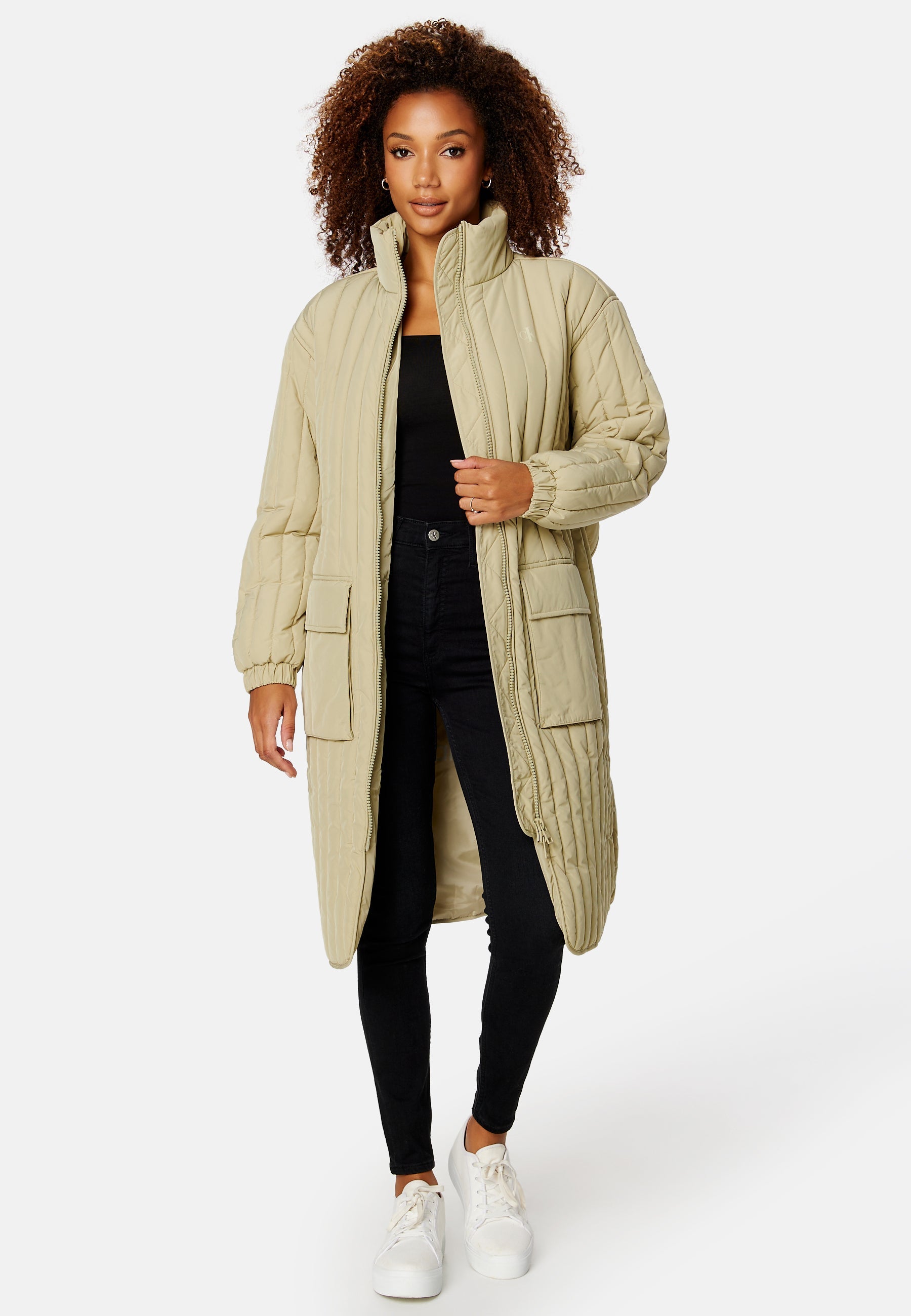Calvin Klein Jeans Waisted Quilted Coat