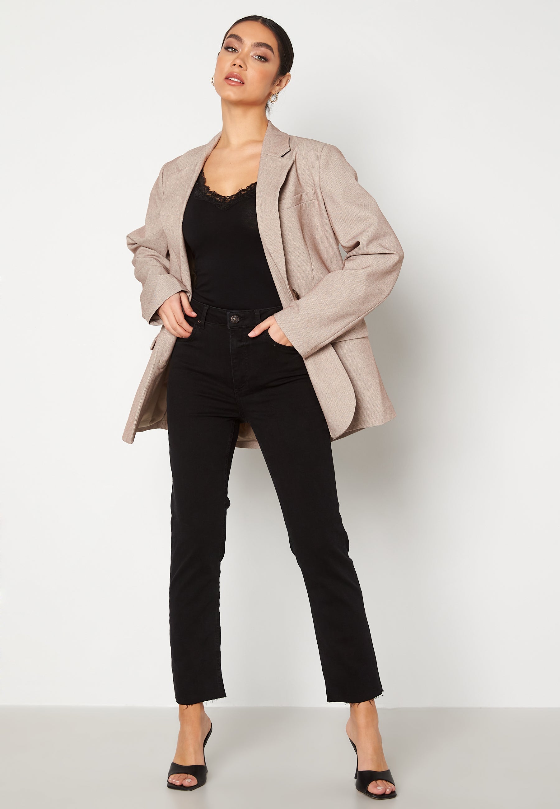 Pieces Delly Straight HW Jeans