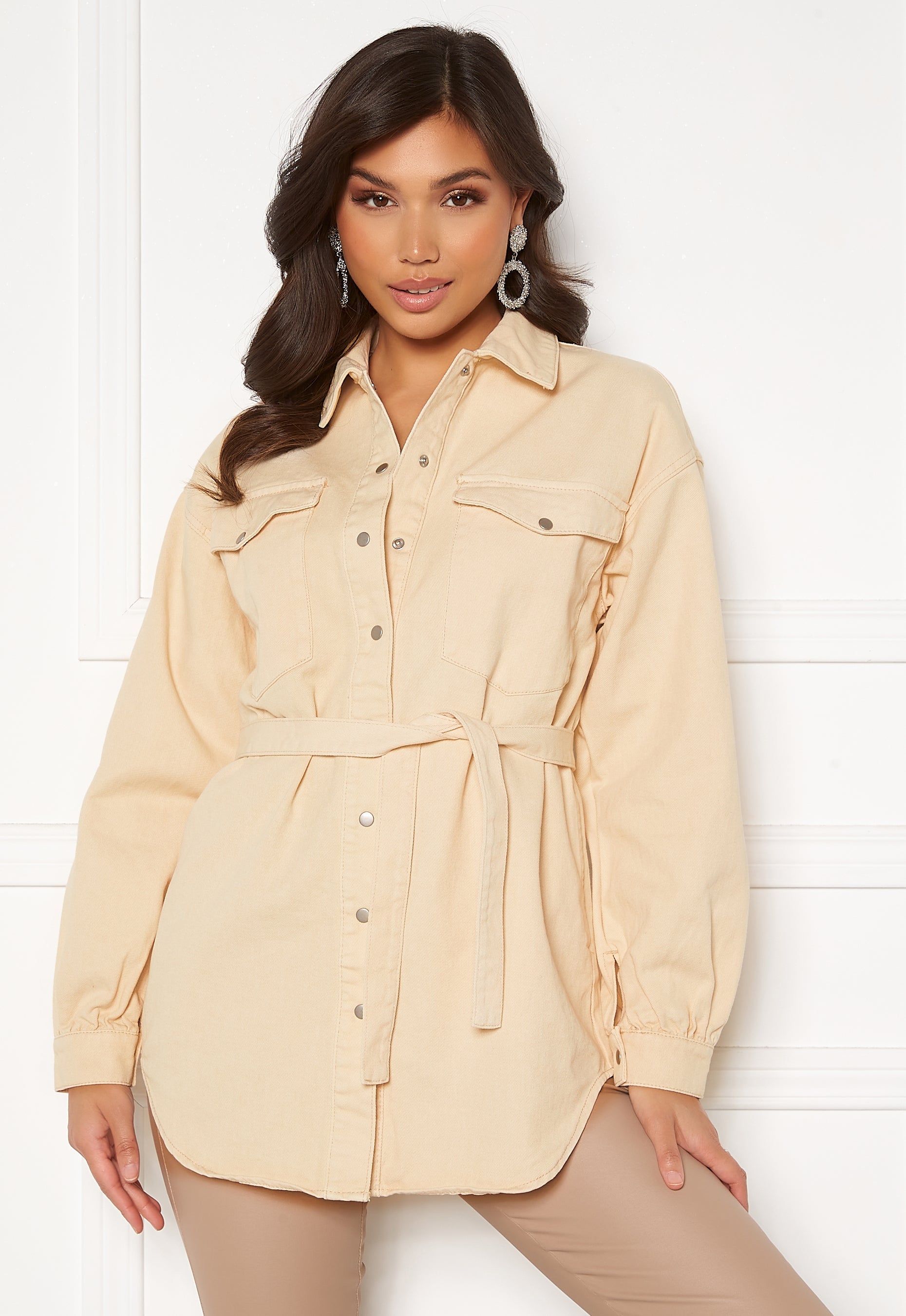 VILA Deressa L/S Denim Shirt