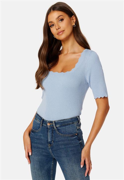 VILA Lalana Square Neck 2/4 Knit Top