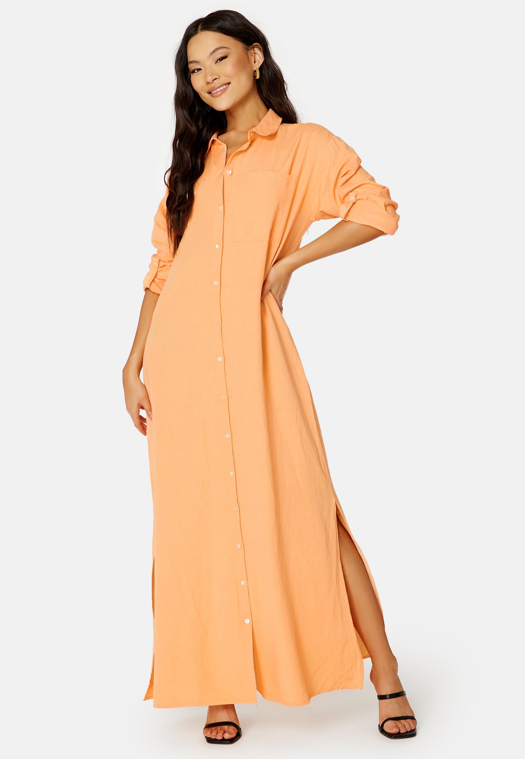 VILA Prisilla L/S Ancle Shirt Dress