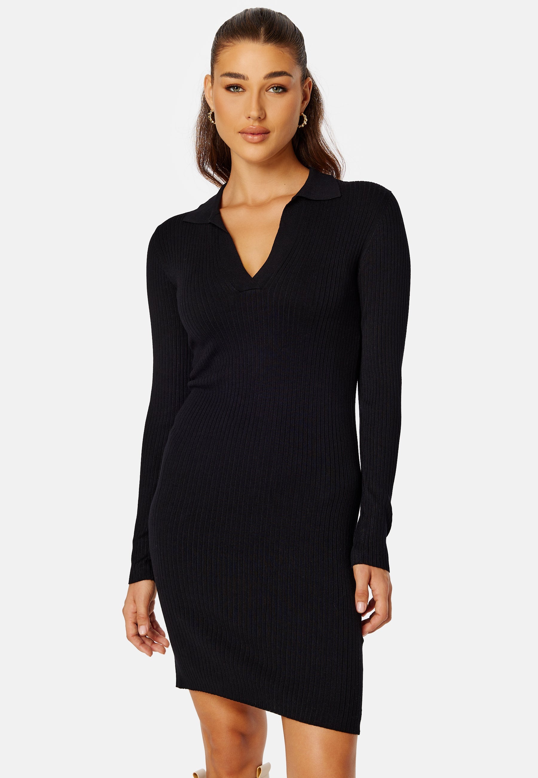 JDY Plum L/S Polo Dress