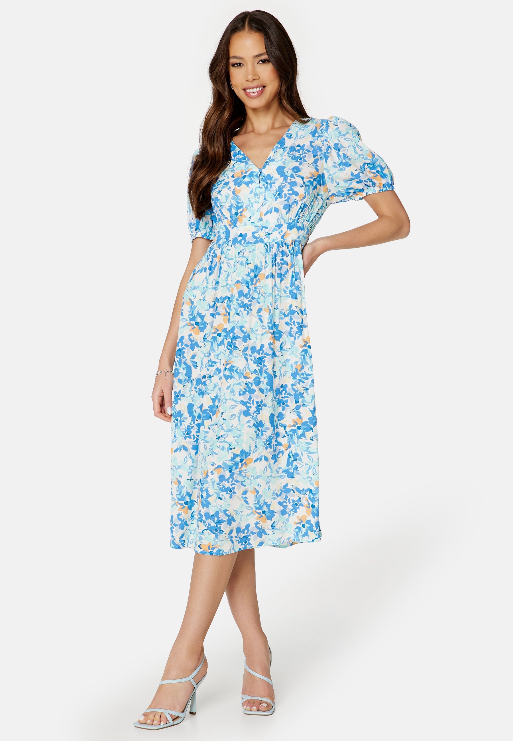 Pieces Sandy SS Midi Dress
