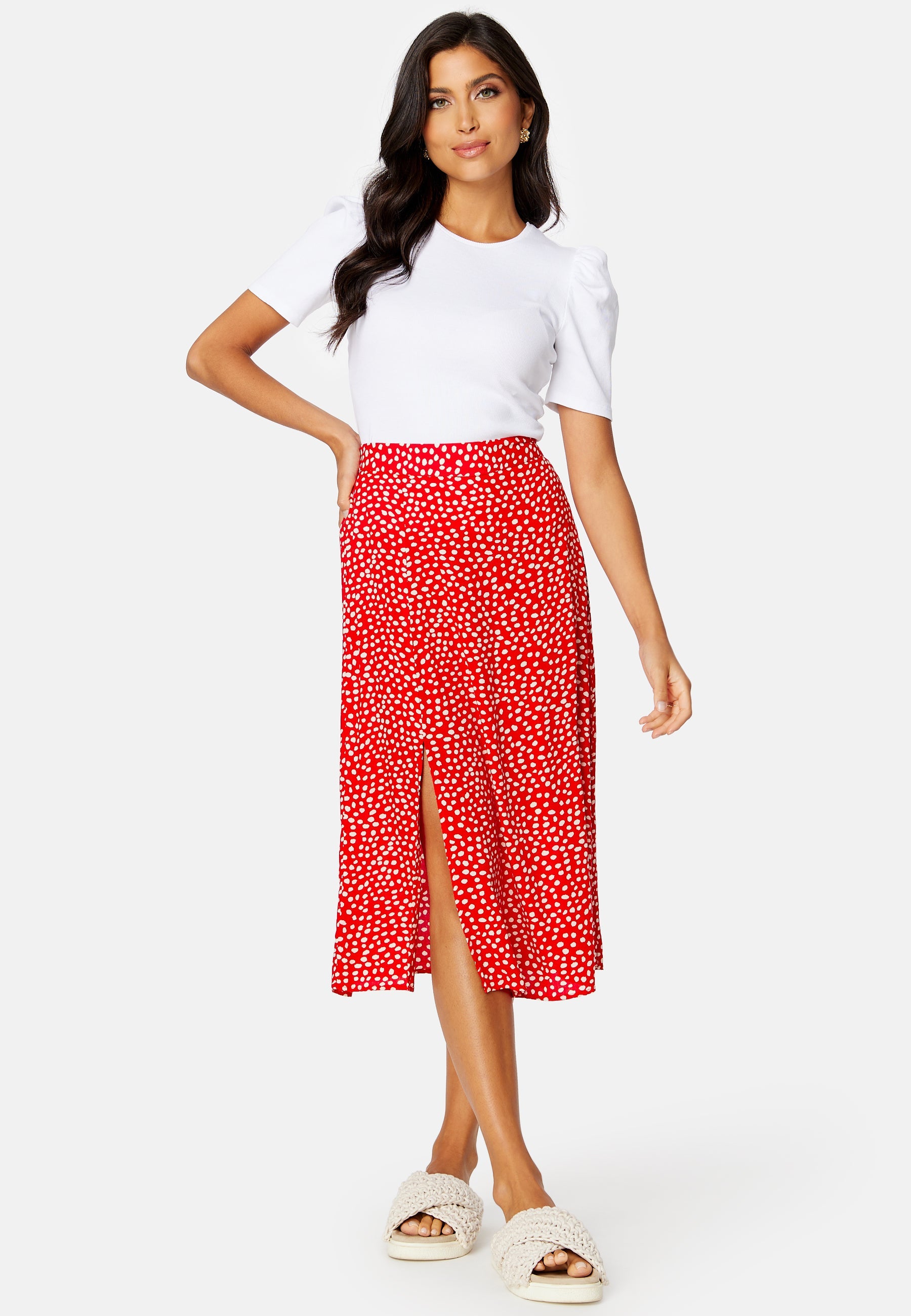 ONLY Nya HW Slit Midi Skirt