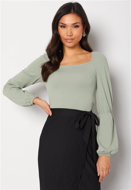 BUBBLEROOM Liva square neck top