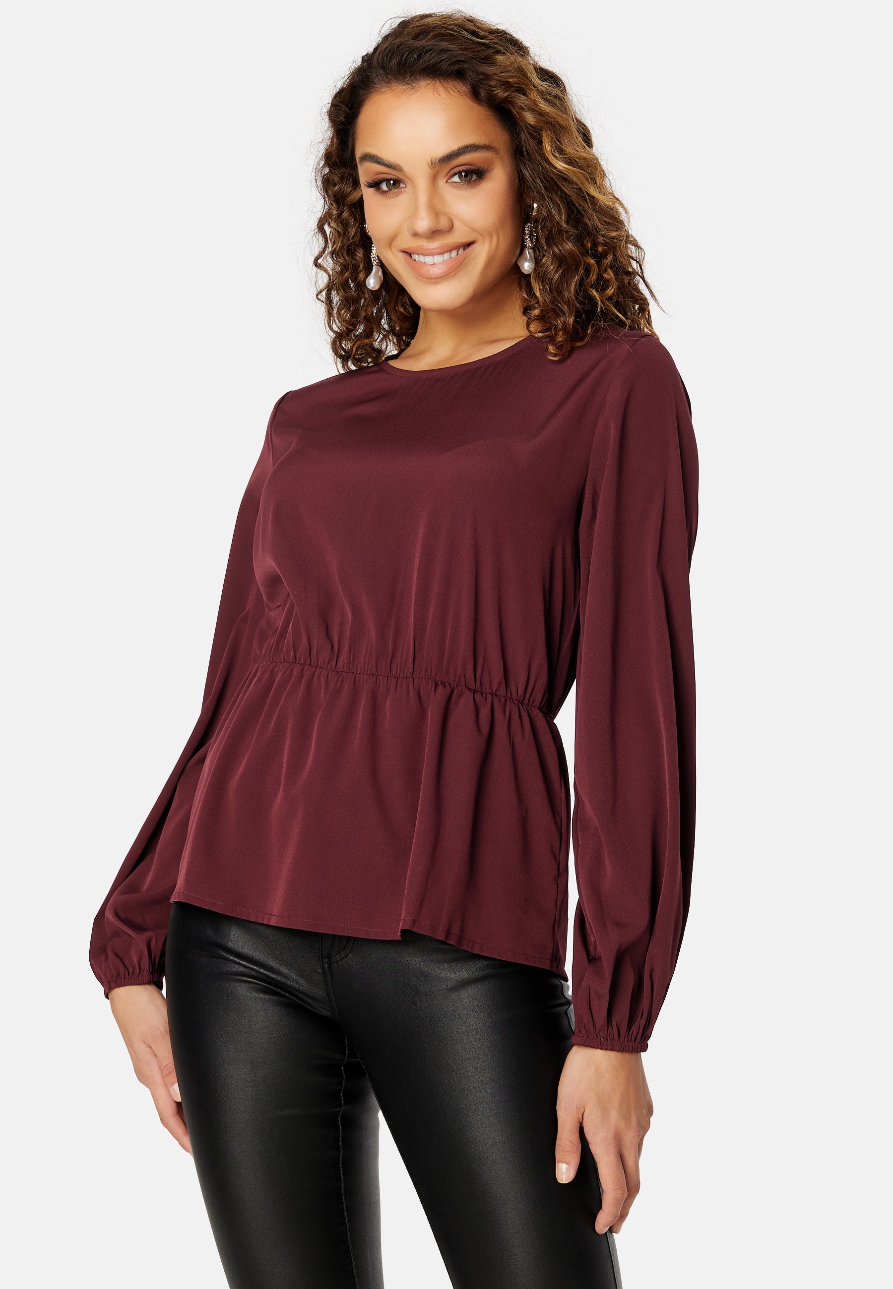 JDY Ellen L/S Peplum Top