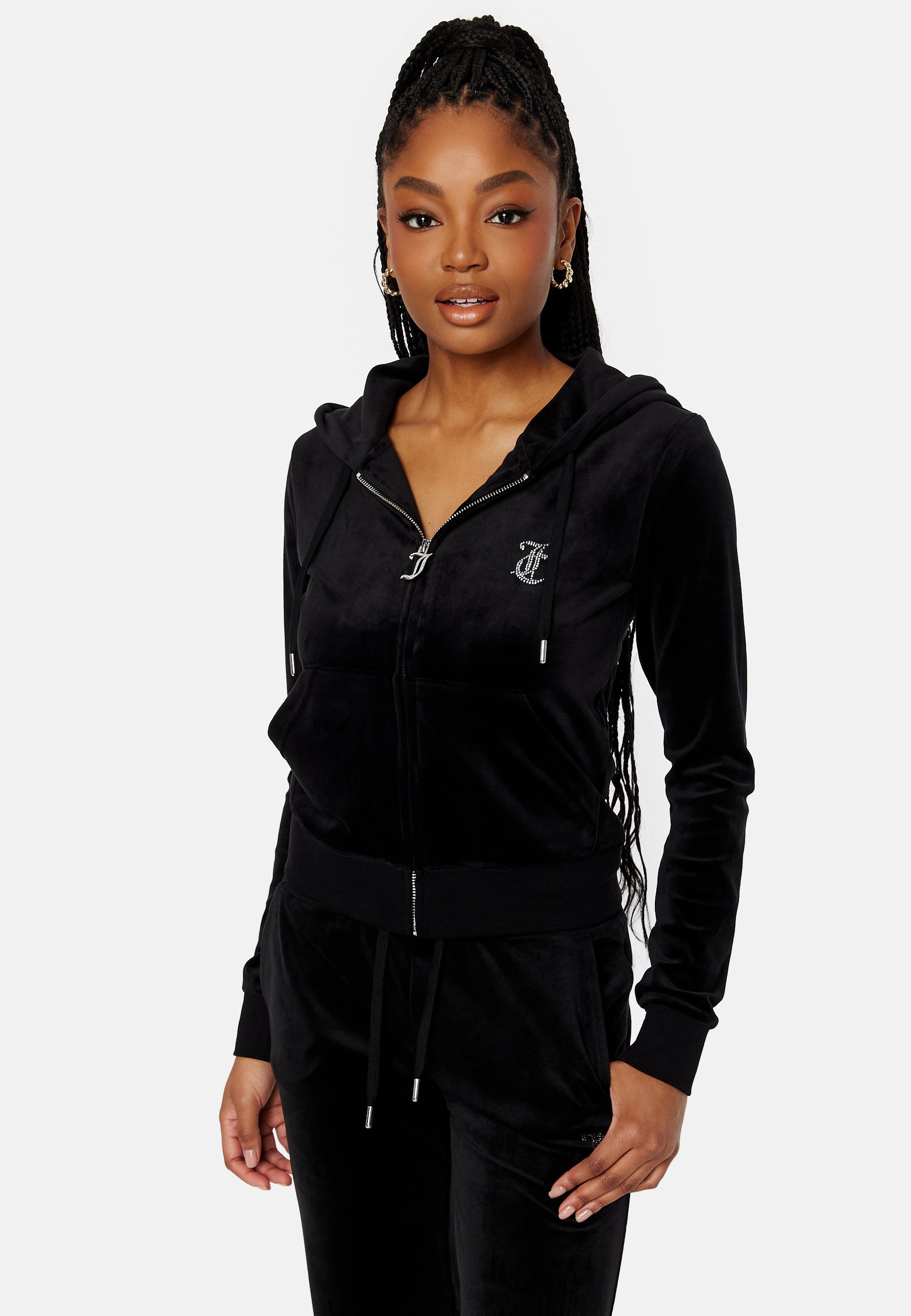 Juicy Couture Arched Diamante Robertson Hoodie