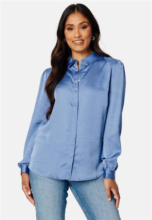 VILA Ellette Satin L/S Shirt