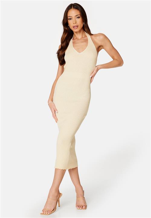 VERO MODA Felicia SL Calf Halterneck Knit Dress