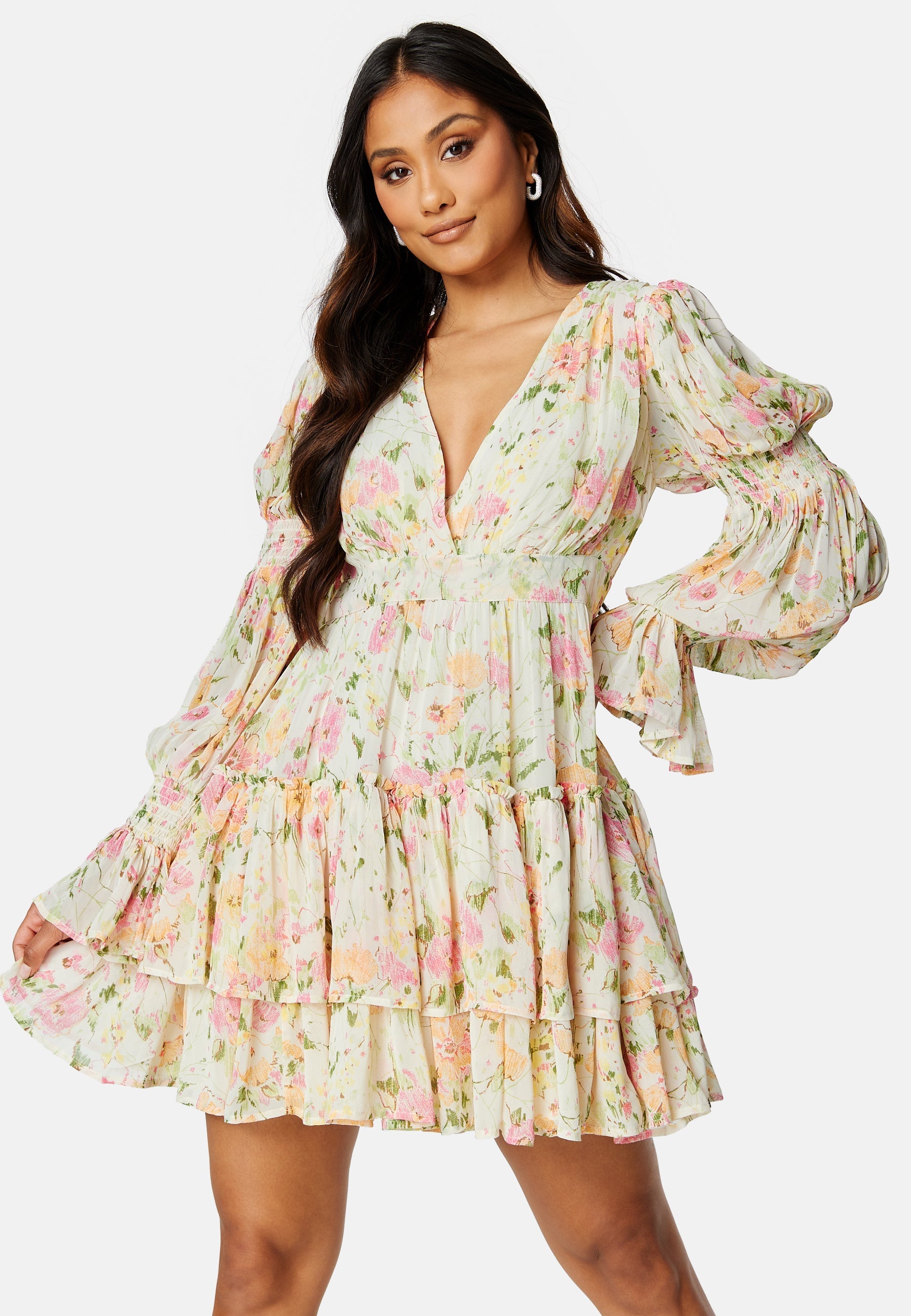 byTiMo Georgette V-Neck Dress