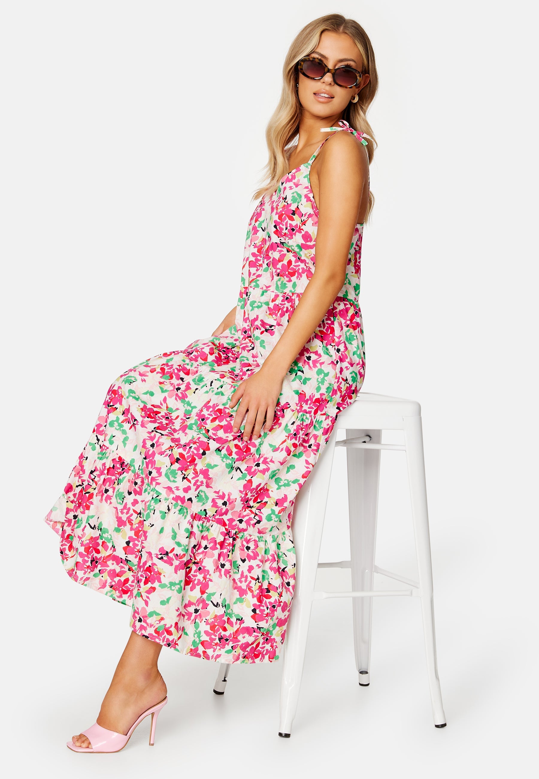 Pieces Shadow Strap Ankle Dress