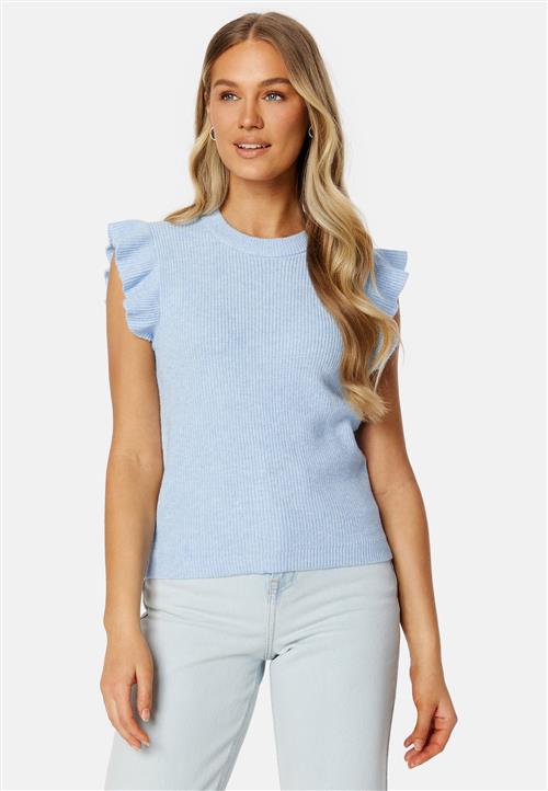 VILA Ril O-Neck Flounce Knit Vest