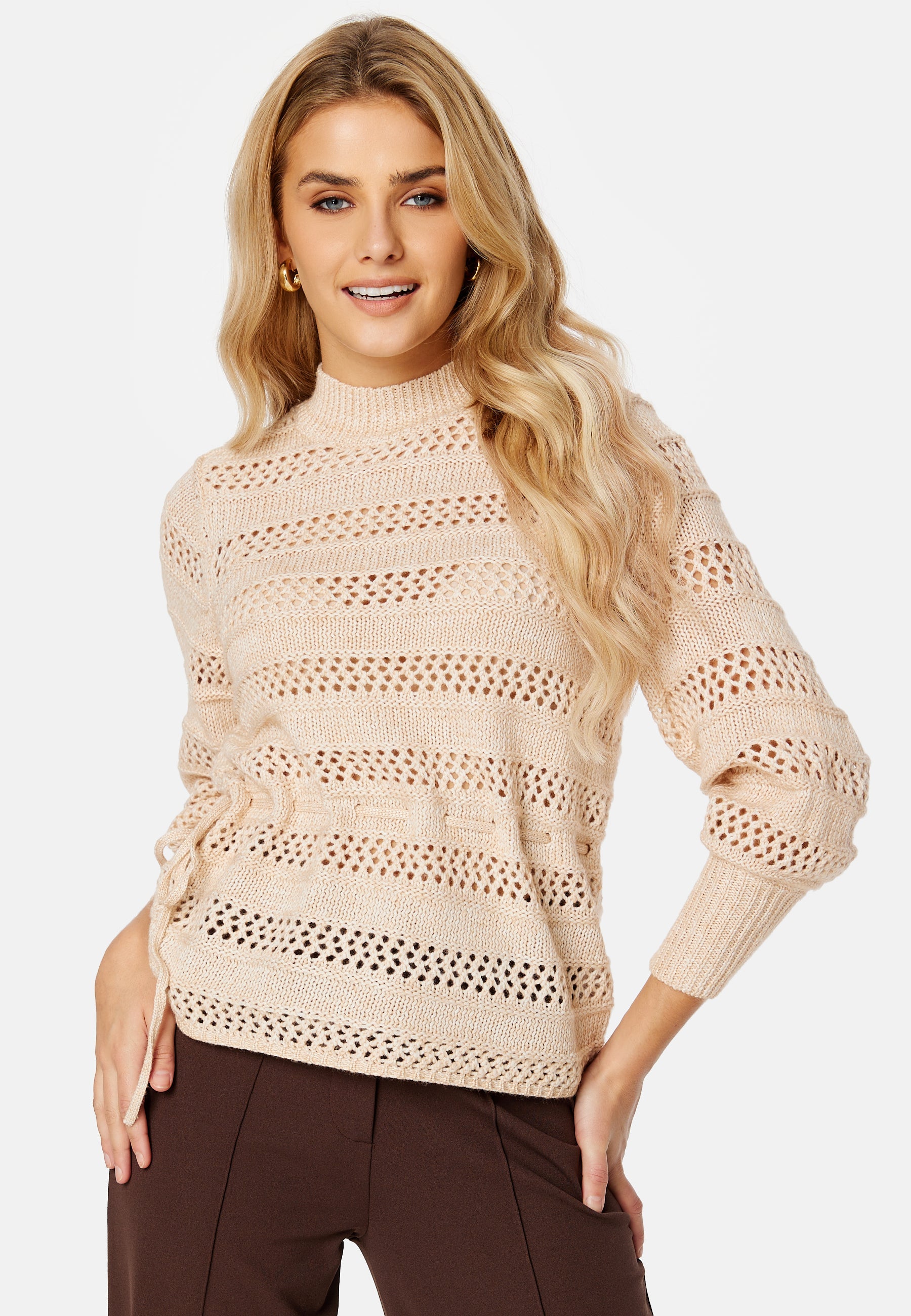 VILA Be 3/4 Pointelle Knit Top