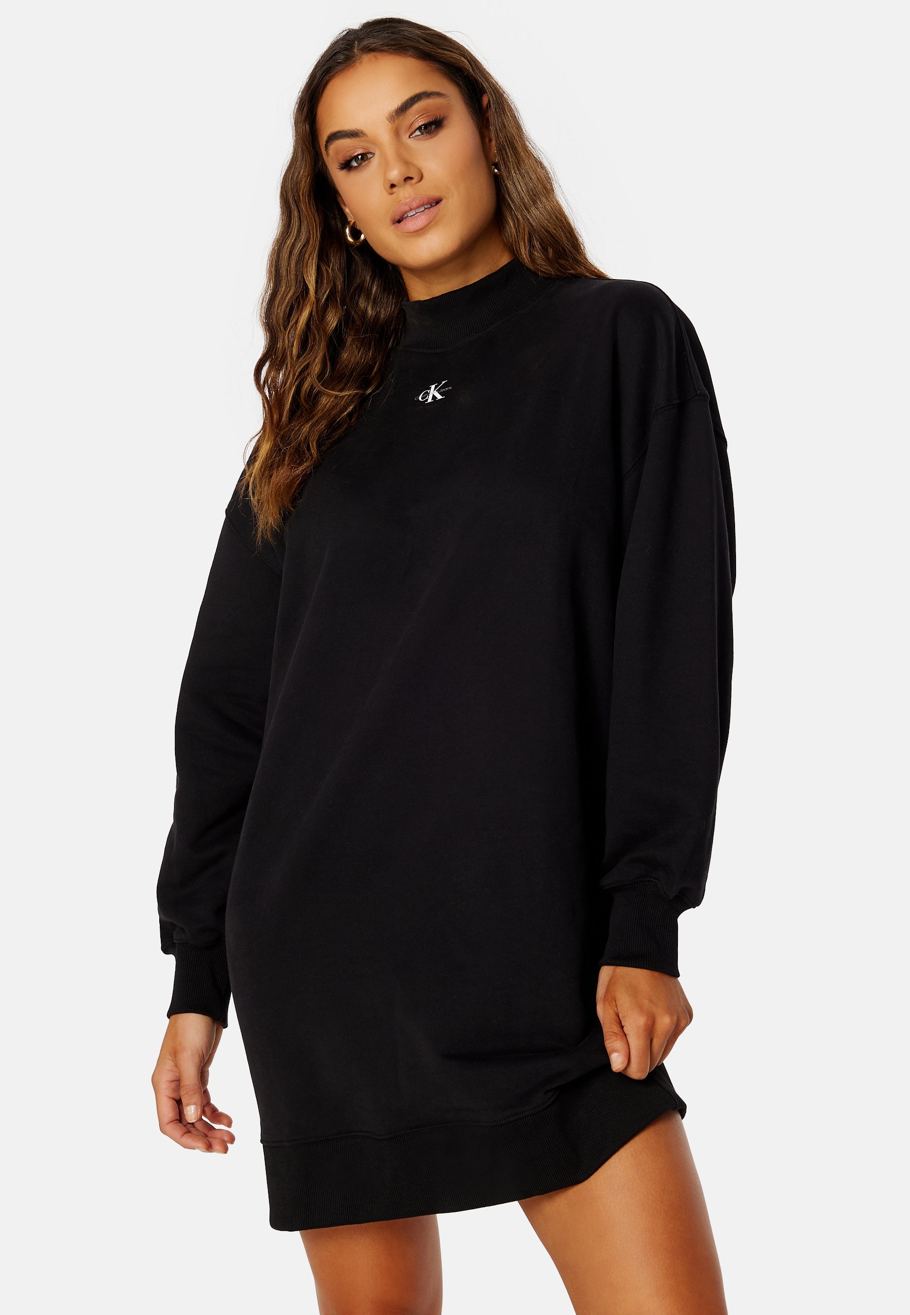 Calvin Klein Jeans Micro Monologo Mock Neck Dress