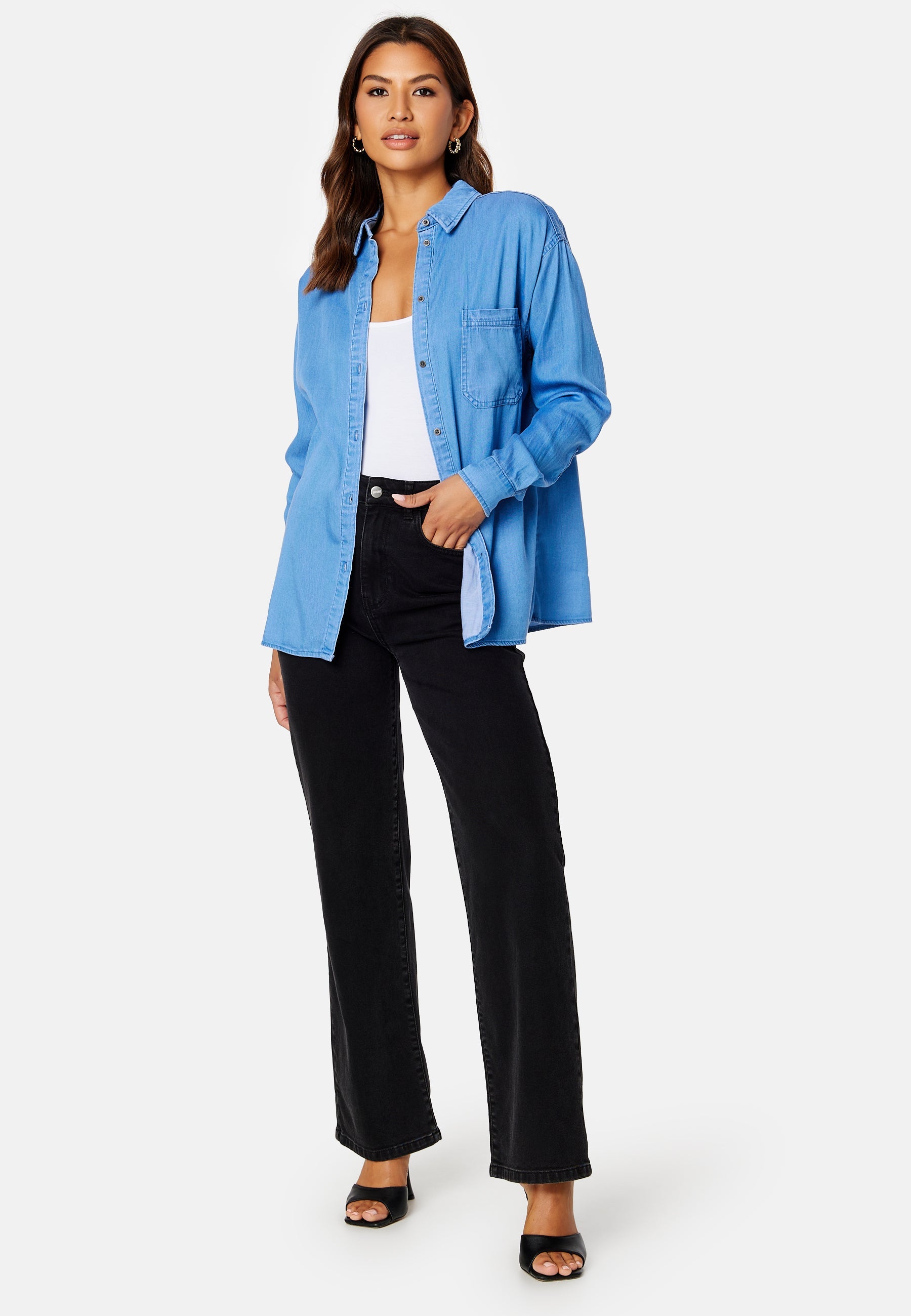 VILA Bista L/S Oversize Shirt/SU