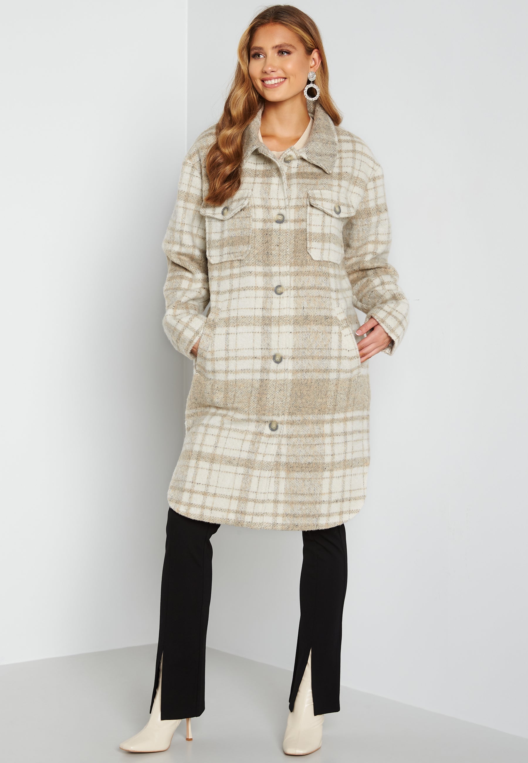 Bubbleroom Becky Check Coat