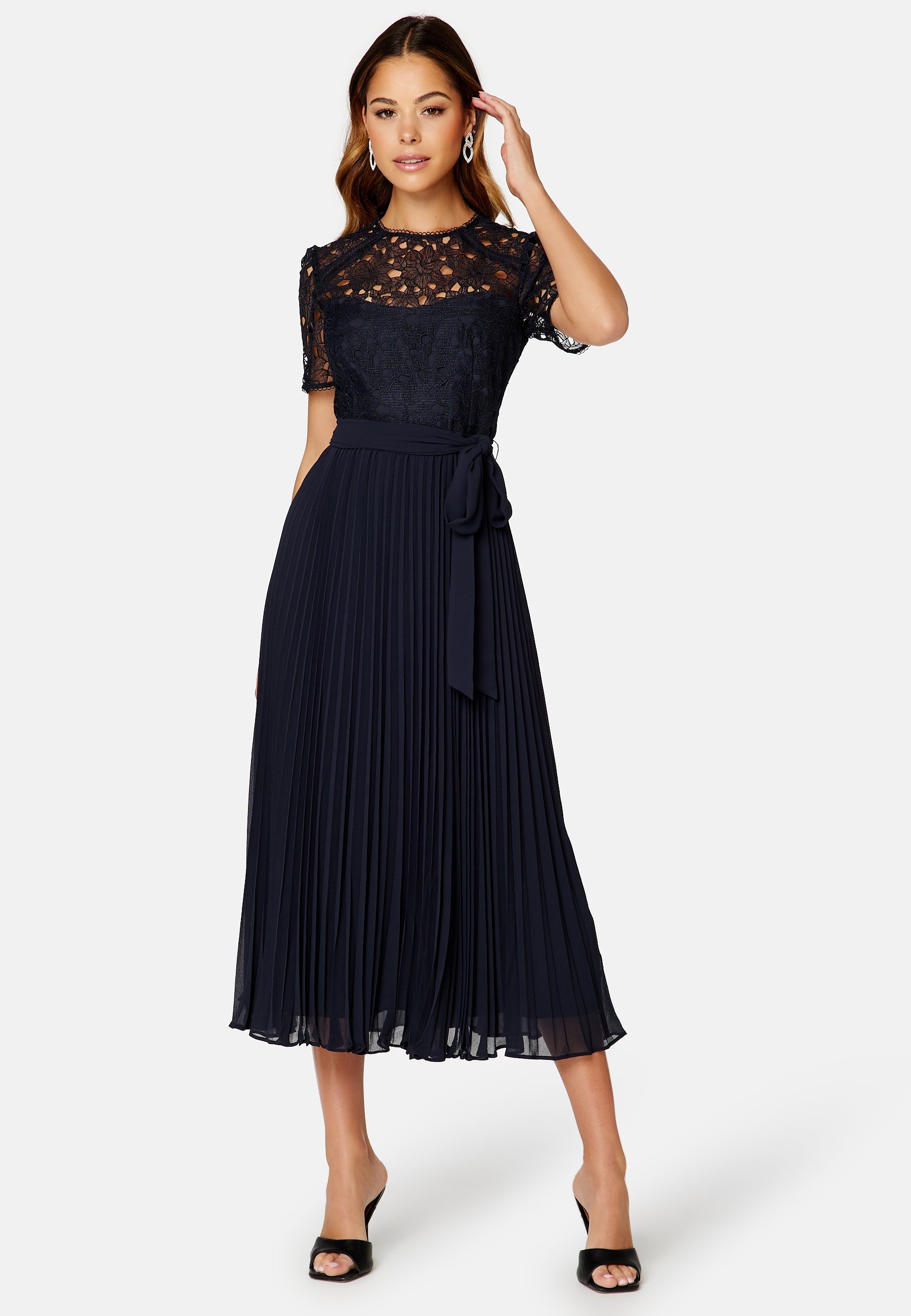 FOREVER NEW Khloe Lace 2 in 1 Midi Dress