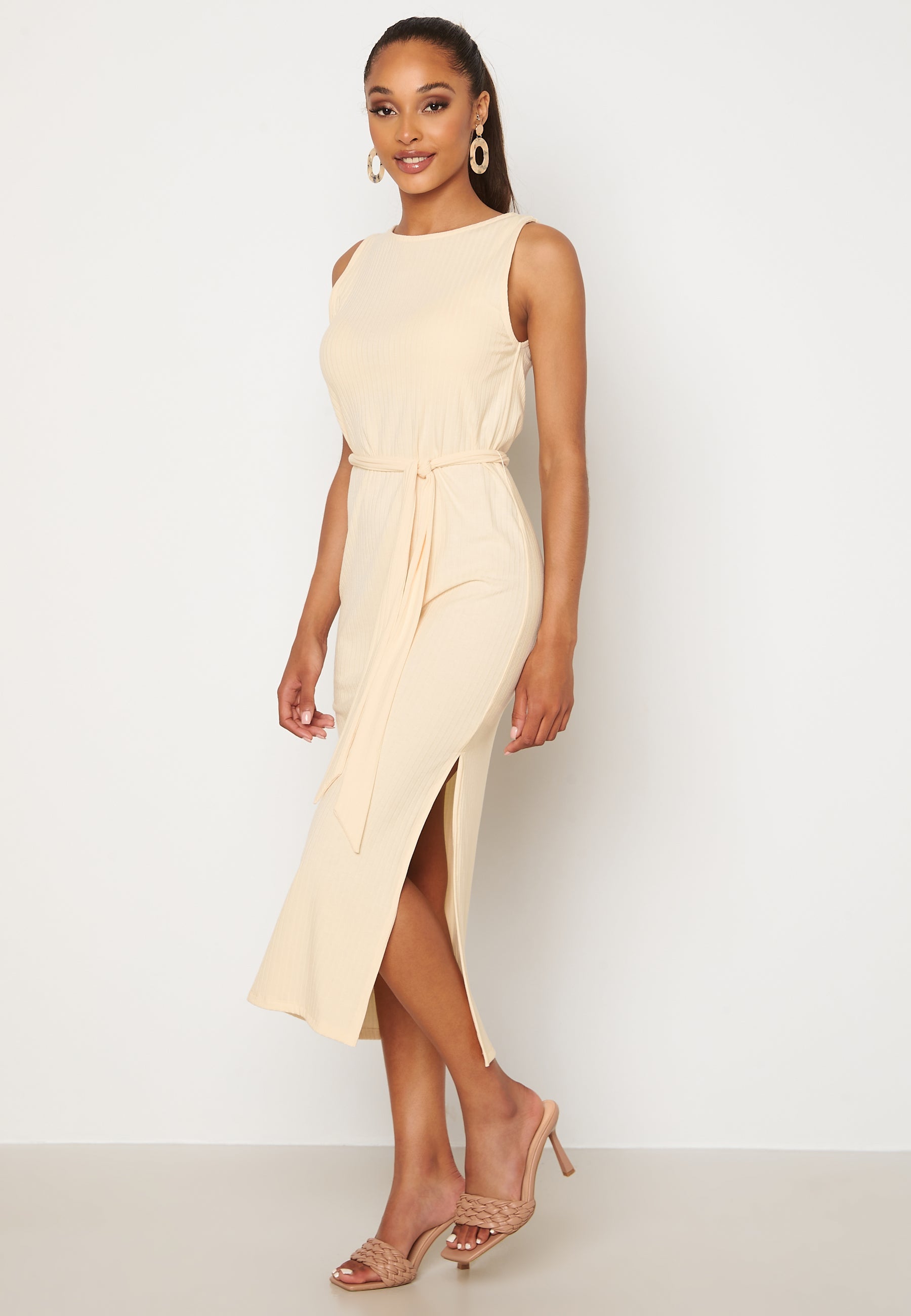 BUBBLEROOM Leonie rib dress