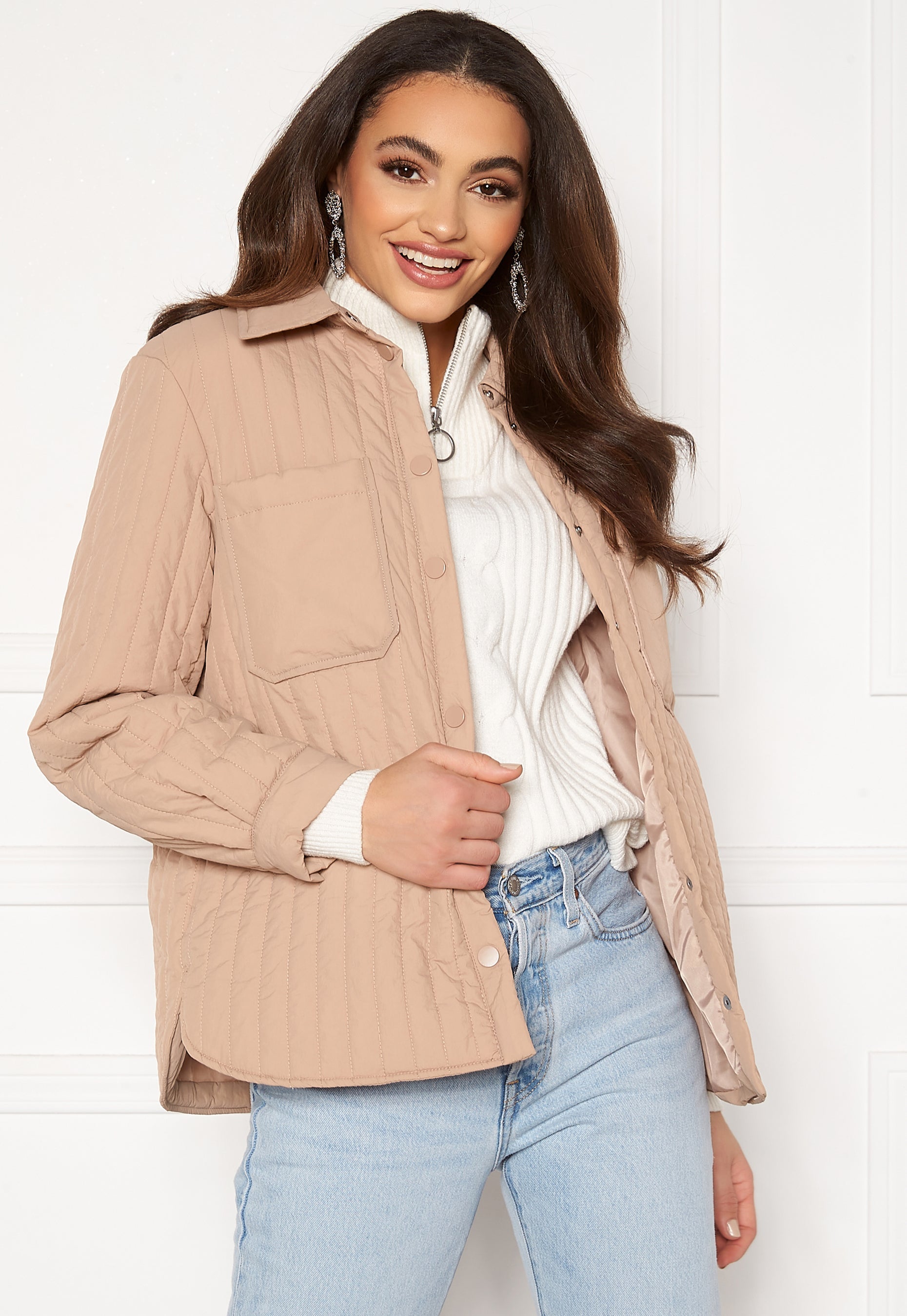 Pieces Gretzel Quilted Overshirt