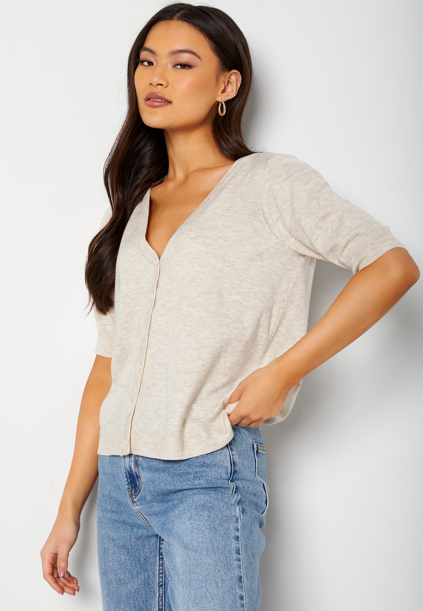 VILA Comfy Rev 2/4 Knit Cardigan