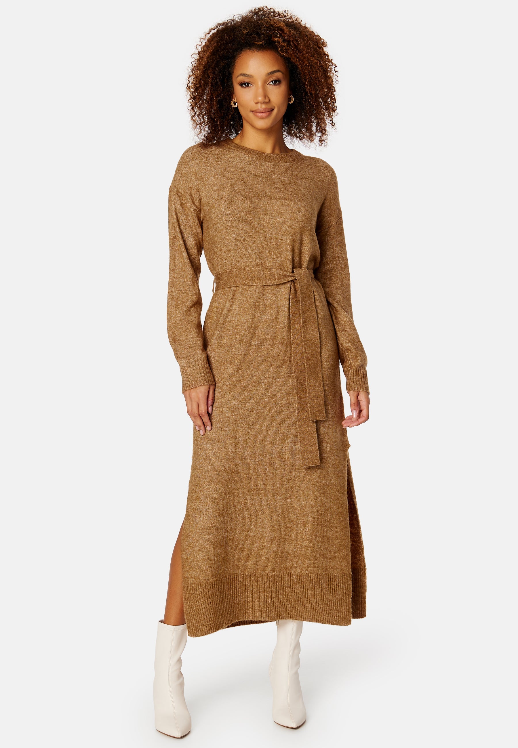 VILA Cilia L/S Long Knit Dress