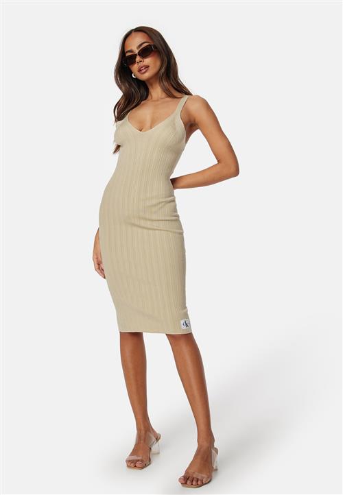 Calvin Klein Jeans Woven Label Sweater Dress