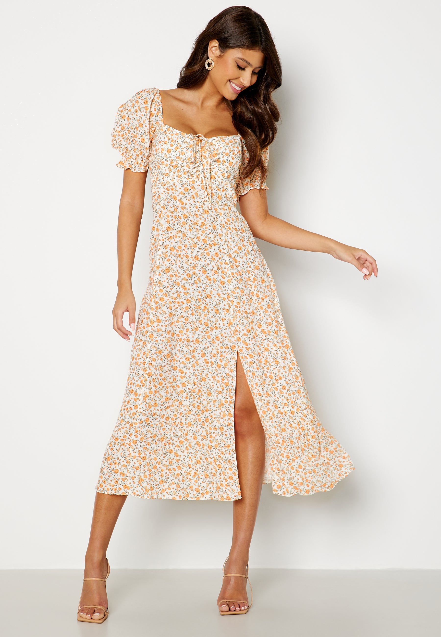 FOREVER NEW Mariah Lace Up Midi Dress